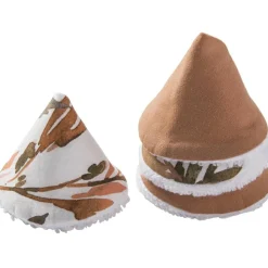 BB & Co Lot de 4 cônes pare pipi en popeline feuillages