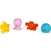 Best Lot de 4 gicleurs de bain Animaux marins Jouet De Bain