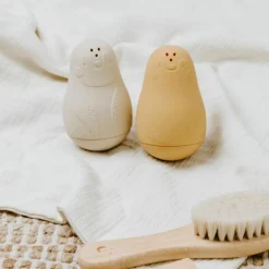 Best Lot de 2 jouets de bain Pingouin Ocre-Warm Linen Jouet De Bain