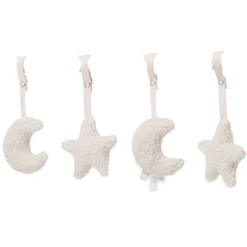 Jollein Lot de 4 jouets pour arche Lune Nougat