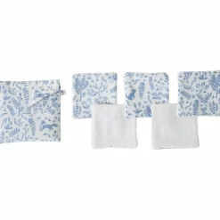 BB & Co Lot de 5 lingettes avec pochette Forêt enchantée (10 x 10 cm)