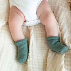 Trois Kilos Sept Lot de 3 paires de chaussettes Sauge (pointure 14-16)