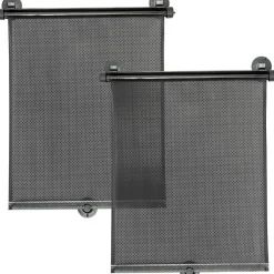 Clearance Lot de 2 pare-soleil enrouleur noir pour voiture Pare-Soleil Voiture