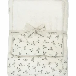 Babyshower Lot de 2 serviettes de toilette Mini&Max Olive Bloom