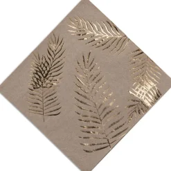 Arty Fêtes Factory Lot de 16 serviettes en papier kraft Tropi Chic palmier