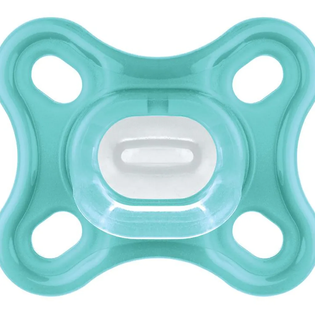 Lot de 2 sucettes en silicone Comfort bleu (0-2 mois) Sucette Nouveau-Né (0-6 Mois)