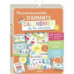 Auzou Editions Ma pochette d'aimants Calendrier de la semaine