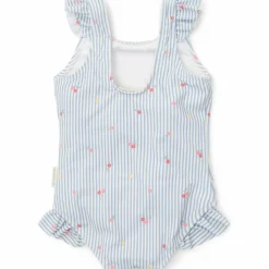 Sale Maillot de bain 1 pièce à volants Sunny Flowers Blue (1-2 ans) Maillot De Bain