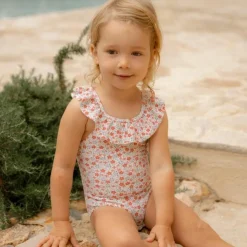 Sale Maillot de bain 1 pièce à volants Sunny Flowers (1-2 ans) Maillot De Bain