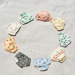 Online Maillot de bain couche Check Pattern vanille et écru (25-36 mois) Maillot De Bain