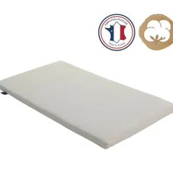 New Matelas de voyage en coton bio écru Organic Coton (60 x 120 cm) Enfant Matelas De Voyage