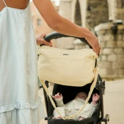 BEBEL Mini organisateur de poussette Sorbet citron en coton irisé