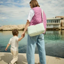 BEBEL Mini organisateur de poussette Sorbet menthe en coton irisé