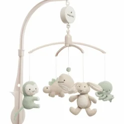 Baby's Only Mobile musical Animals Laurel Green-Warm Linen
