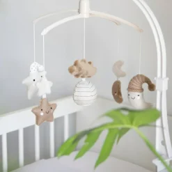 Baby's Only Mobile musical Heaven clay-warm linen