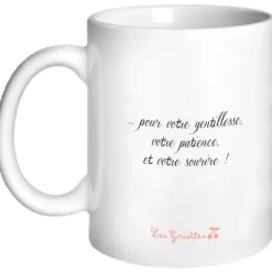 Online Mug Maîtresse Fleurs (personnalisable) Cadeaux Maîtresse / Nounou