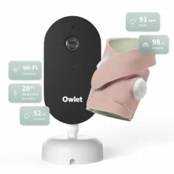 Sale Pack chaussette connectée Dream Sock Dusty Rose + Dream Sight Cam (0-18 mois) Babyphone