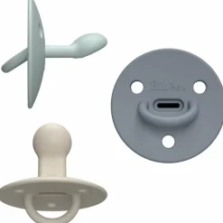 Discount Pack de 3 sucettes Choochoo Buddy Sand-Blue Grey-Ivy Green (0-6 mois) Sucette Nouveau-Né (0-6 Mois)