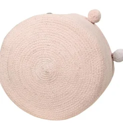 Lorena Canals Panier de rangement Bubbly en coton rose (30 x 30 cm)