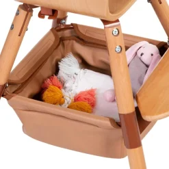 Childhome Panier effet cuir nude pour chaise haute Evolu