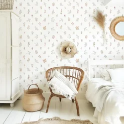 Best Papier peint Hirondelles et fleurs (50 cm x 10 m) Papier Peint