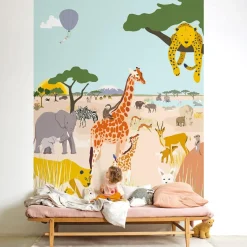 Best Papier peint panoramique Safari (250 x 200 cm) Papier Peint