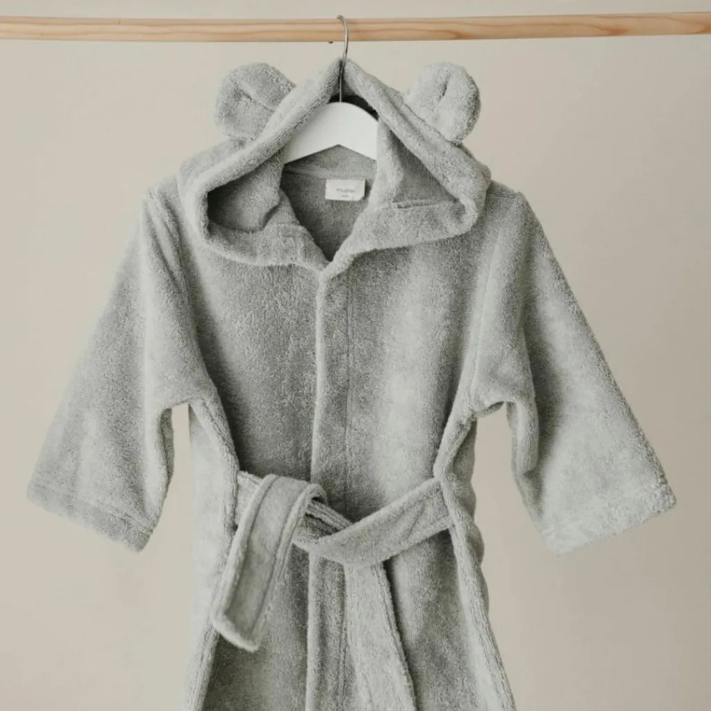 Mushie Peignoir Bear Moss (2-4 ans)