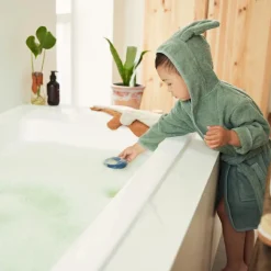 New Peignoir lapin Ash Green (3-4 ans) Peignoir