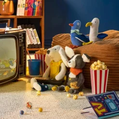 Moulin Roty Peluche chien Pilou jaune Puce et Pilou (37 cm)