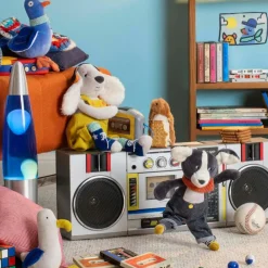 Moulin Roty Peluche chien Pilou jaune Puce et Pilou (37 cm)