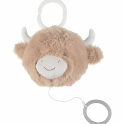 Noukie's Peluche musicale Fluffy en Veloudoux beige