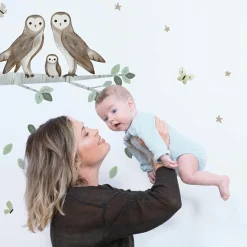 Best Planche de stickers M Famille Chouette (64 x 90 cm) Stickers Muraux