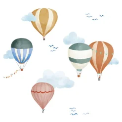 Mimi'lou Planche easy stickers Montgolfière aquarelle