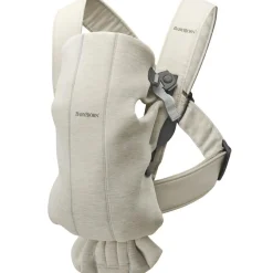 BabyBjörn Porte-bébé Mini en jersey 3D beige clair
