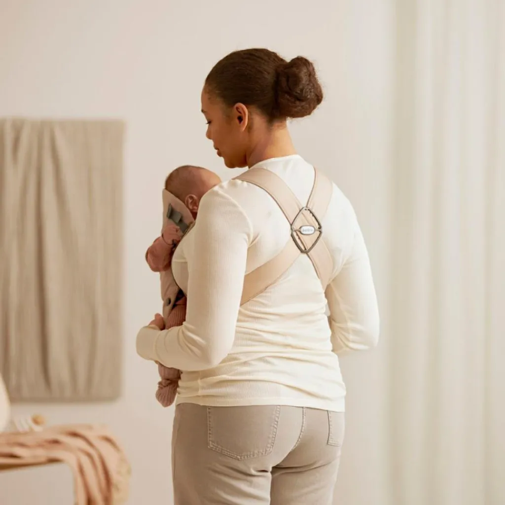BabyBjörn Porte-bébé Mini Tissé beige