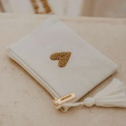 Zakuw Porte-monnaie Love beige