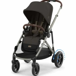 Discount Poussette avec assistance électrique eGazelle S Chocolate Brown Poussette Tout Terrain