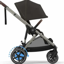 Discount Poussette avec assistance électrique eGazelle S Chocolate Brown Poussette Tout Terrain