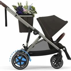 Discount Poussette avec assistance électrique eGazelle S Chocolate Brown Poussette Tout Terrain