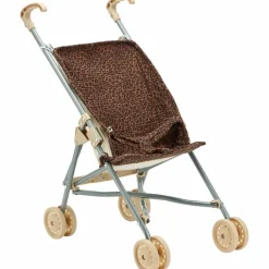 Atelier Wagram Poussette pour poupée Gaze Léopard Marron