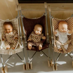 Atelier Wagram Poussette pour poupée Gaze Damier