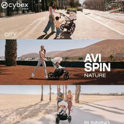 Cybex Poussette tout-terrain AVI SPIN Moss Green