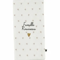 Atelier Wagram Protège livret de famille Gaze Coeurs (personnalisable)