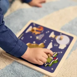 Filibabba Puzzle sensoriel en bois Little Adventurers