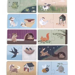 Filibabba Puzzles Retrouve ma maison Animaux de la ferme