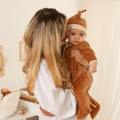 Clearance Pyjama en velours camel Sophie la girafe (3 mois) Pyjama