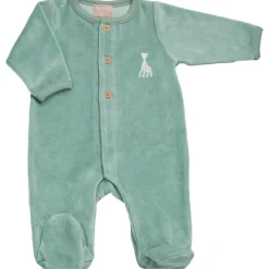Trois Kilos Sept Pyjama en velours olive Sophie la girafe (3 mois)