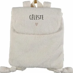 Sale Sac à dos Moumoute Ecru (personnalisable) Enfant Sac À Dos Enfant