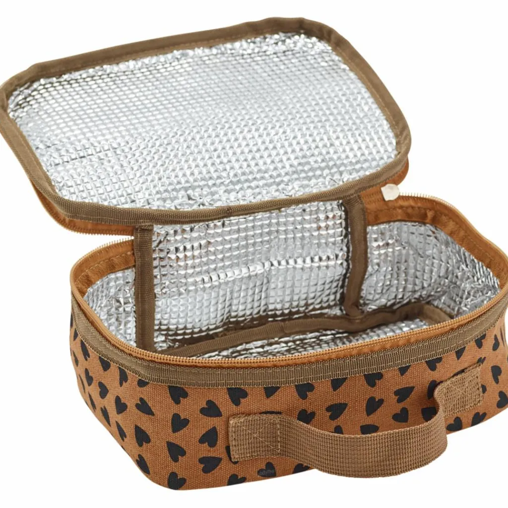 Atelier Wagram Sac à goûter isotherme Cœurs Noisette