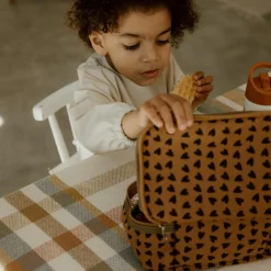 Atelier Wagram Sac à goûter isotherme Cœurs Noisette